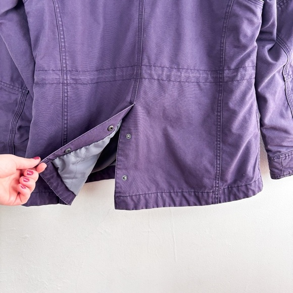 Noble Equestrian Stable Ready Purple Canvas Jacket Sz L - Picture 10 of 16
